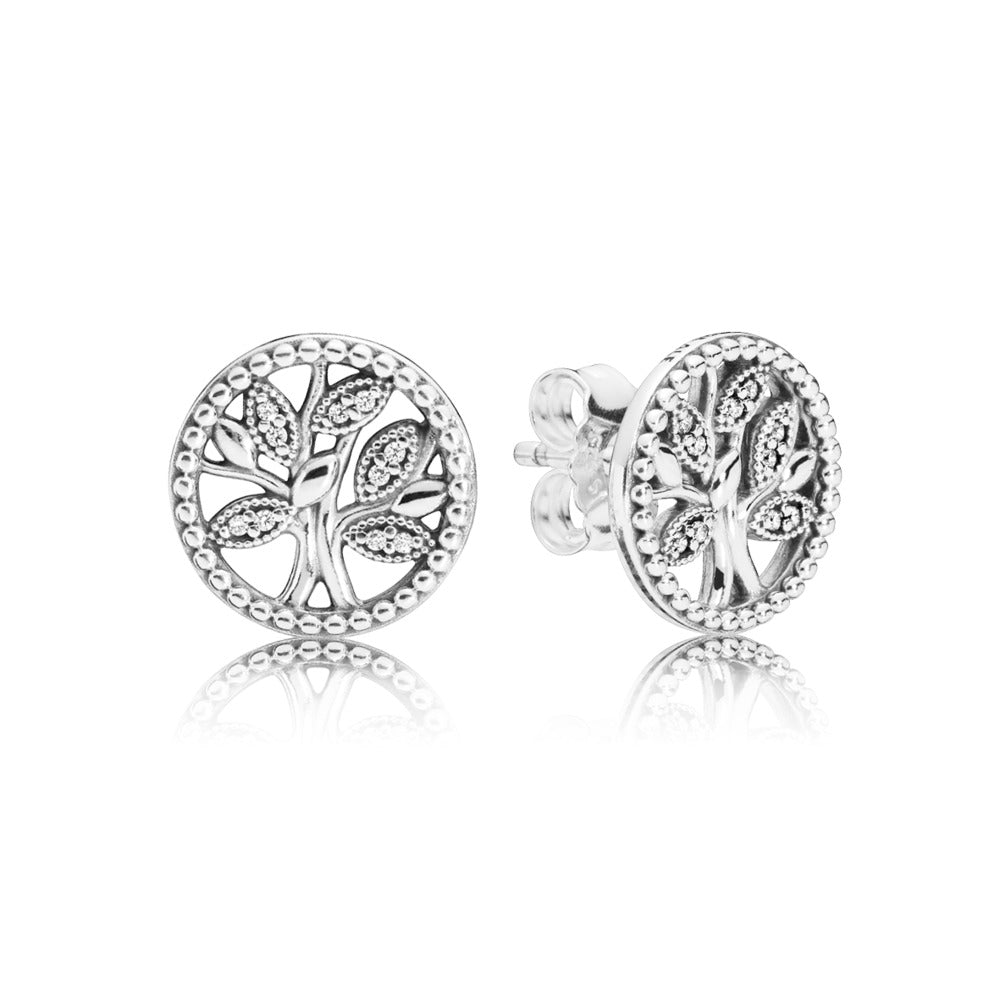 Sparkling family deals tree stud earrings