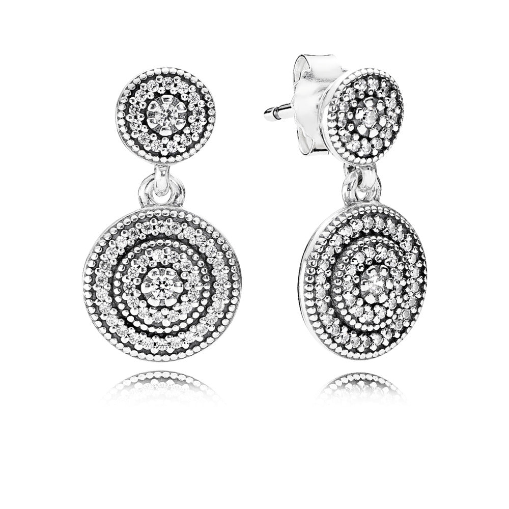 Radiant elegance store drop earrings pandora