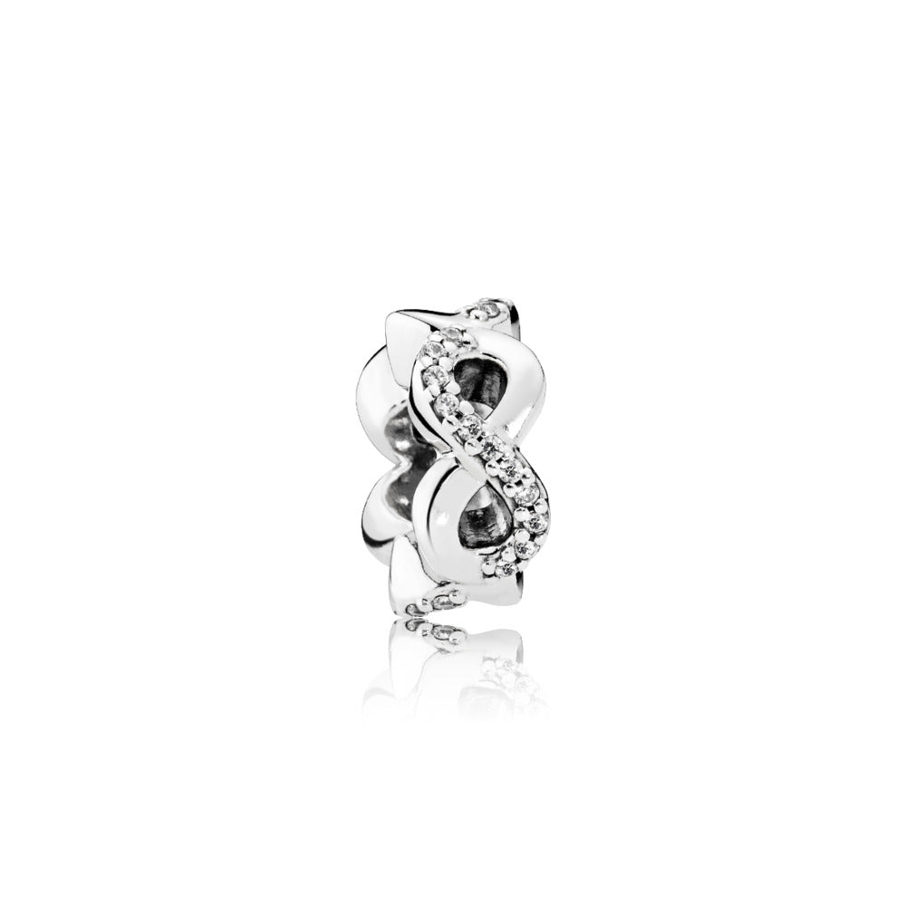 Sparkling & Polished Lines Spacer Charm