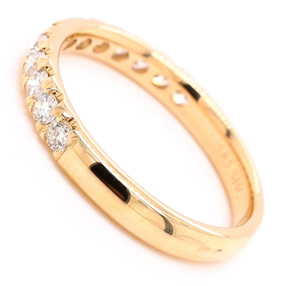 14KT Yellow Gold 0.45CTW Diamond Wedding Band.