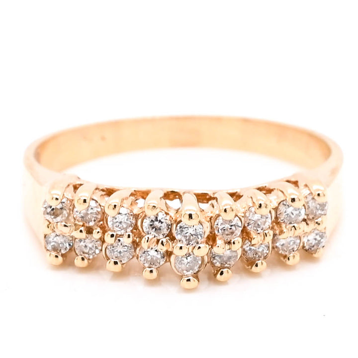 14KT Yellow Gold 0.25CTW Diamond Ring