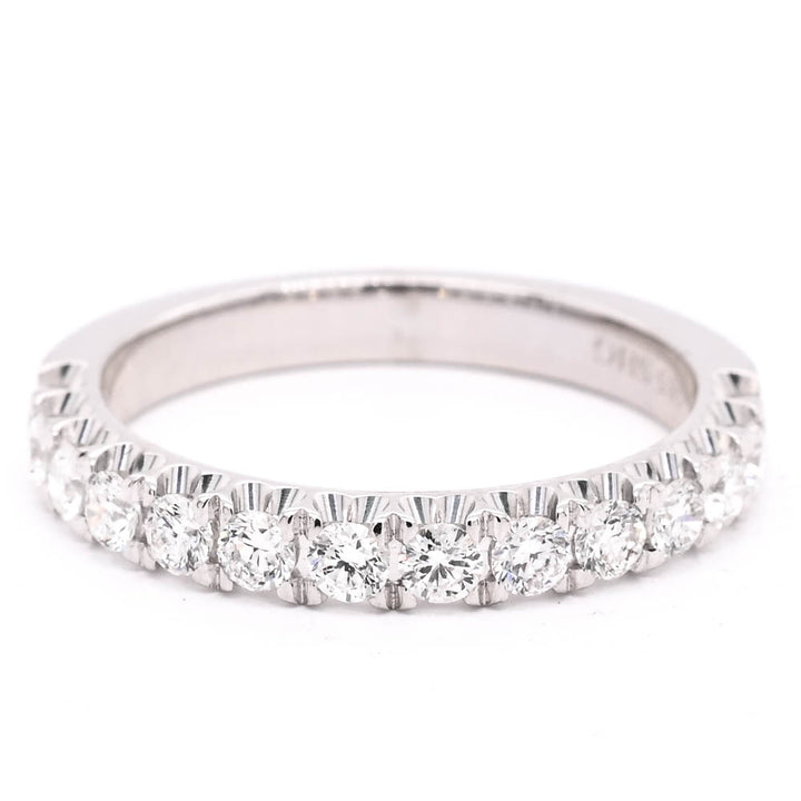 14KT White Gold 0.59CTW Diamond Wedding Band.