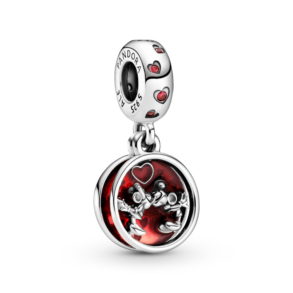 Disney Mickey Mouse & Minnie Mouse Love and Kisses Dangle Charm