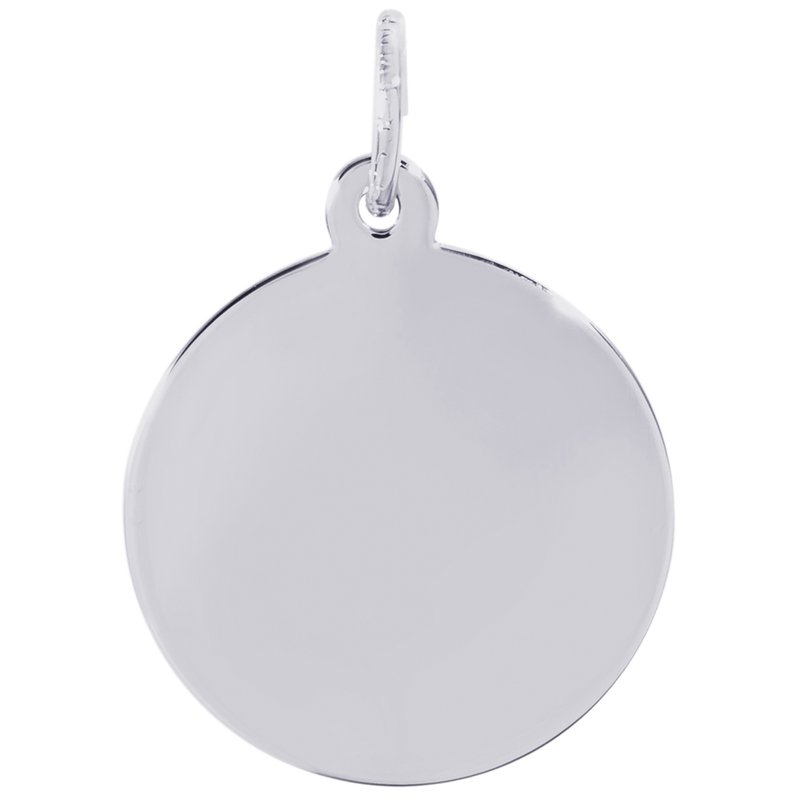 Rembrandt Charms Sterling Silver Disc Charm.