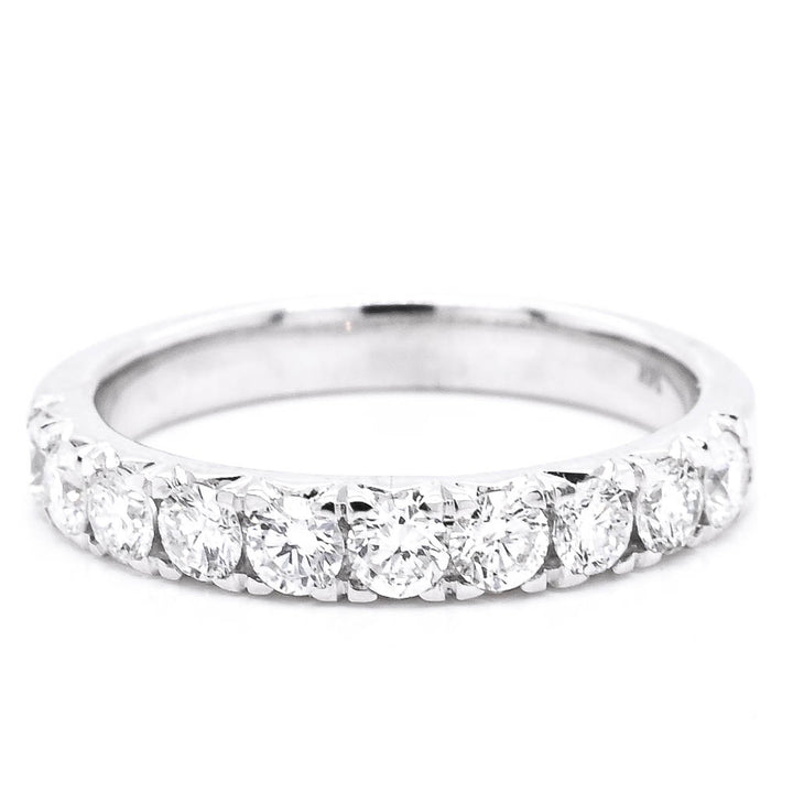 14KT White Gold 0.77CTW Diamond Wedding Band.