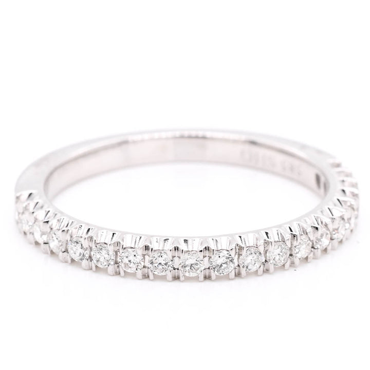 14KT White Gold 0.26CTW Diamond Wedding Band.