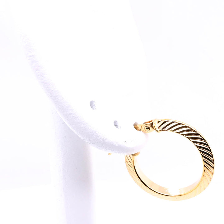 10KT Yellow Gold Small Hoop Earrings.