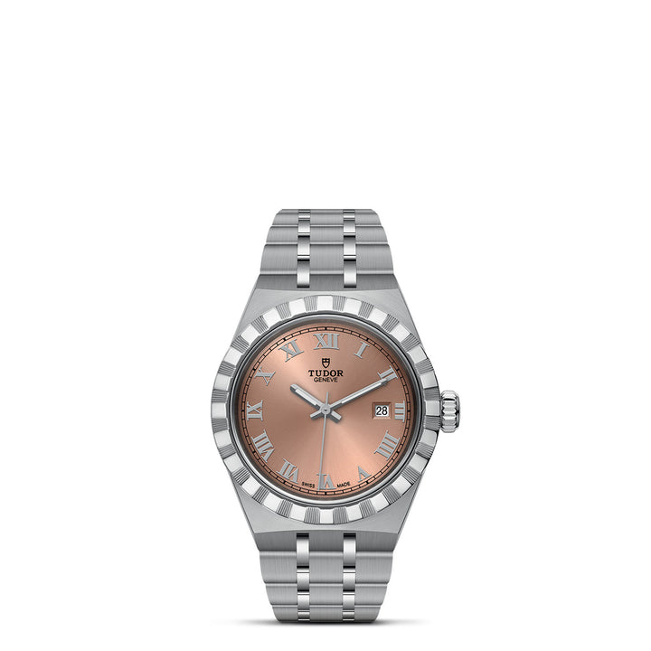 Tudor Royal Watch - M28300-0008 - 28mm steel case, Salmon dial