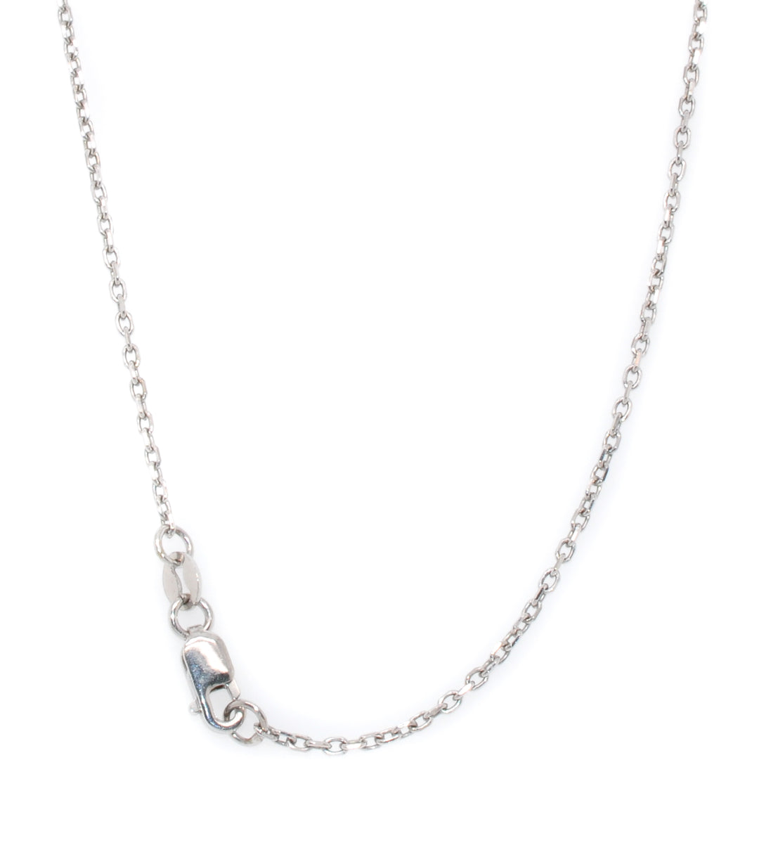 10KT White Gold 18" 1.62MM Rolo Chain.

Approx Weight: 3.3g