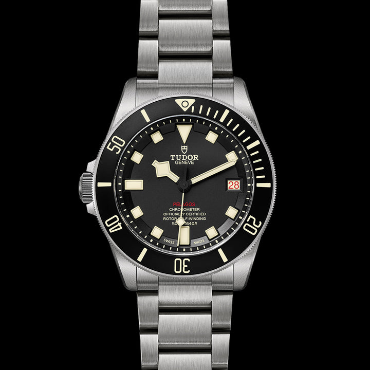 Tudor Pelagos LHD Watch - M25610TNL-0001 - Ceramic matt black disc, Titanium bracelet