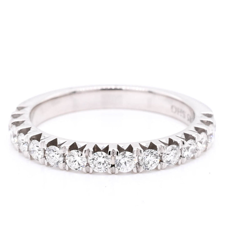 14KT White Gold 0.54CTW Diamond Wedding Band.