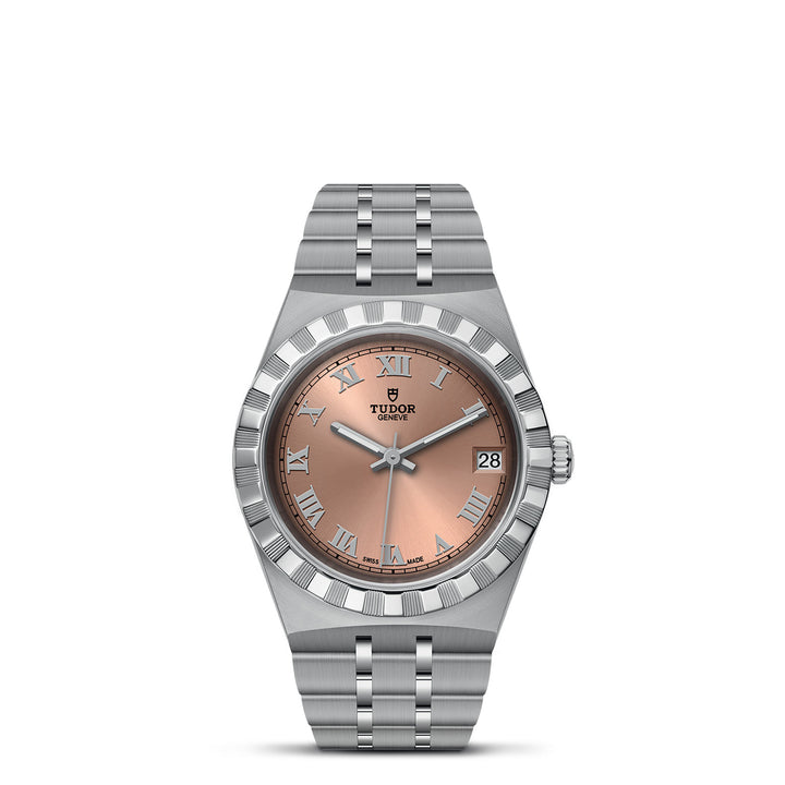 Tudor Royal Watch - M28400-0009 - 34mm steel case,salmon Dial