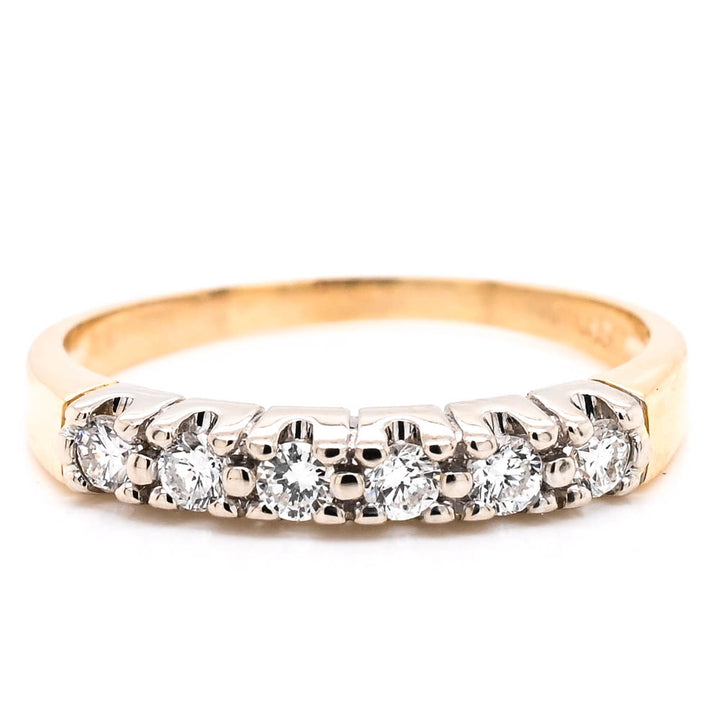 14KT Yellow & White Gold 0.25CTW Diamond Ring.