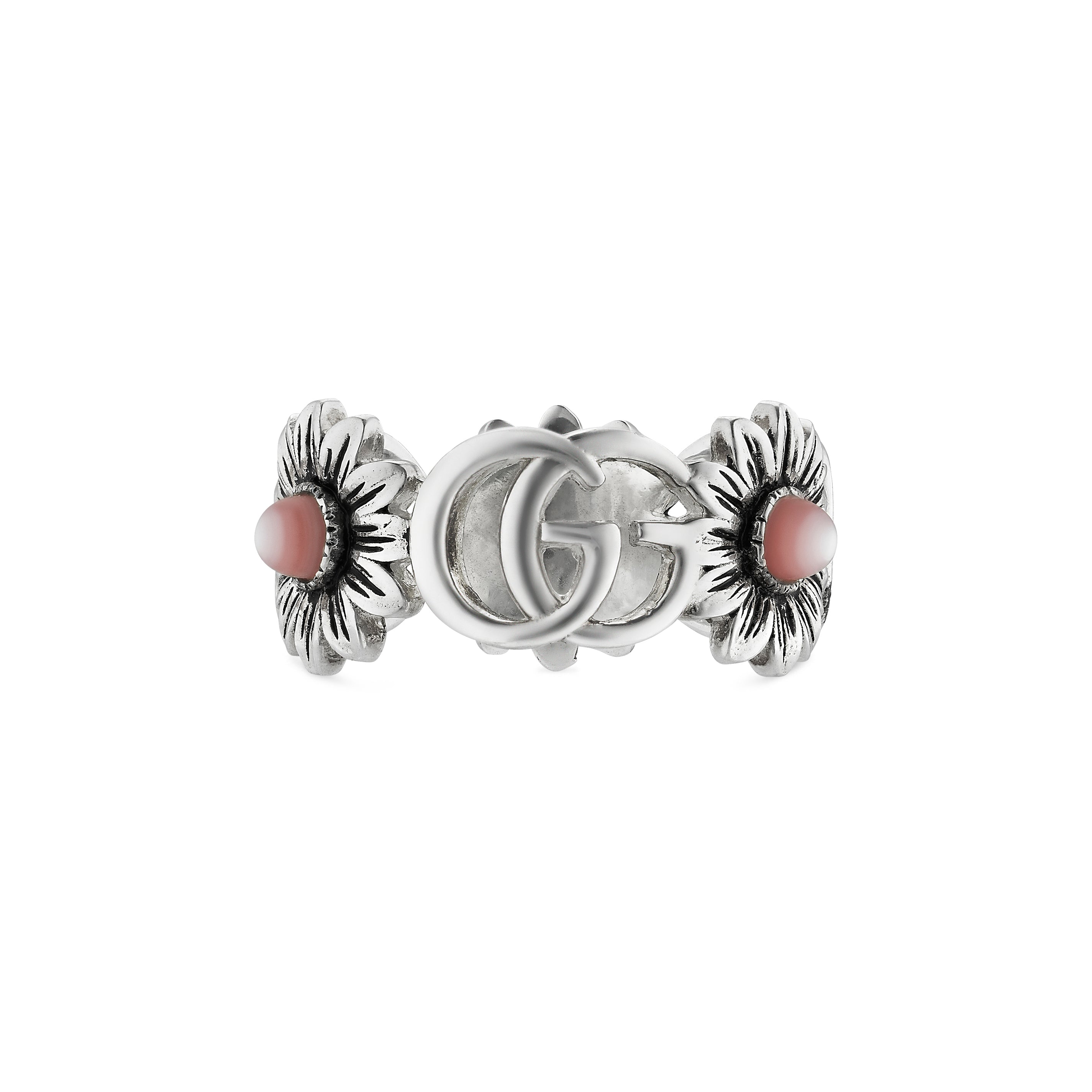 Double g flower ring best sale