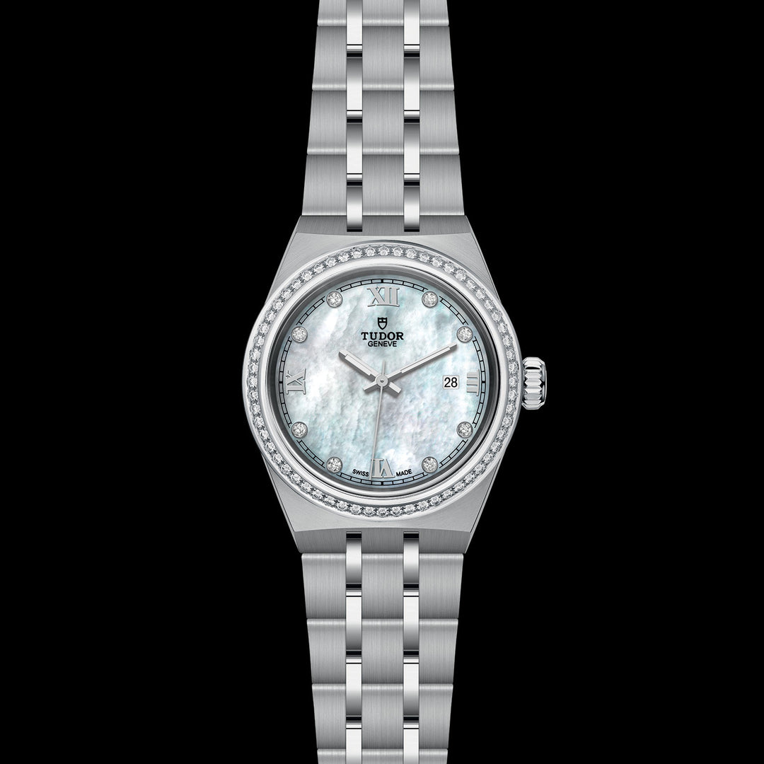 Tudor Royal Watch - M28320-0001 - 28mm steel case, Diamond-set dial