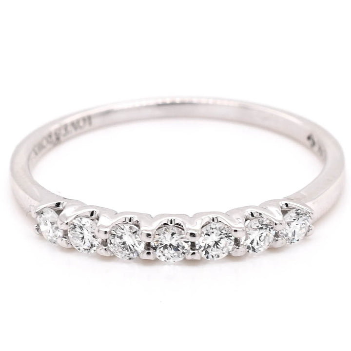 14KT White Gold 0.25CTW VS F-G Colour Round Brilliant Lab Grown Diamond Wedding Band.