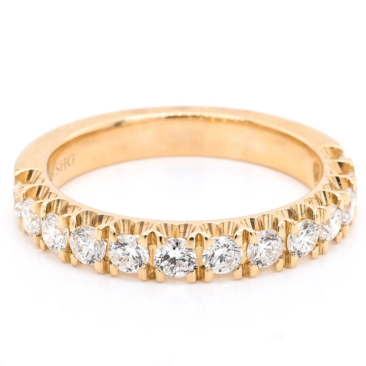 14KT Yellow Gold 0.70CTW Diamond Wedding Band.