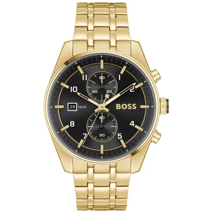 Hugo Boss Skytraveller 44mm Chronograph Quartz Watch. 1514152.