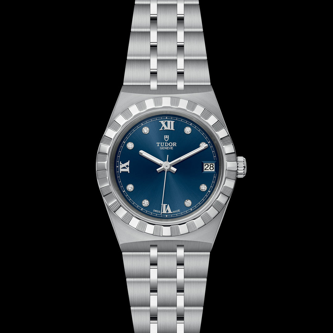 Tudor Royal Watch - M28400-0007 - 34mm steel case, Diamond-set dial