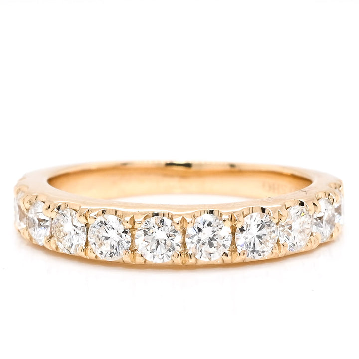 14KT Yellow Gold  0.87CTW Diamond Wedding Band.