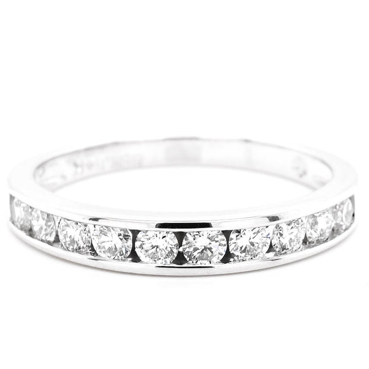 "Fire & Ice" 14KT White Gold 0.51CTW  Canadian Diamond Band.