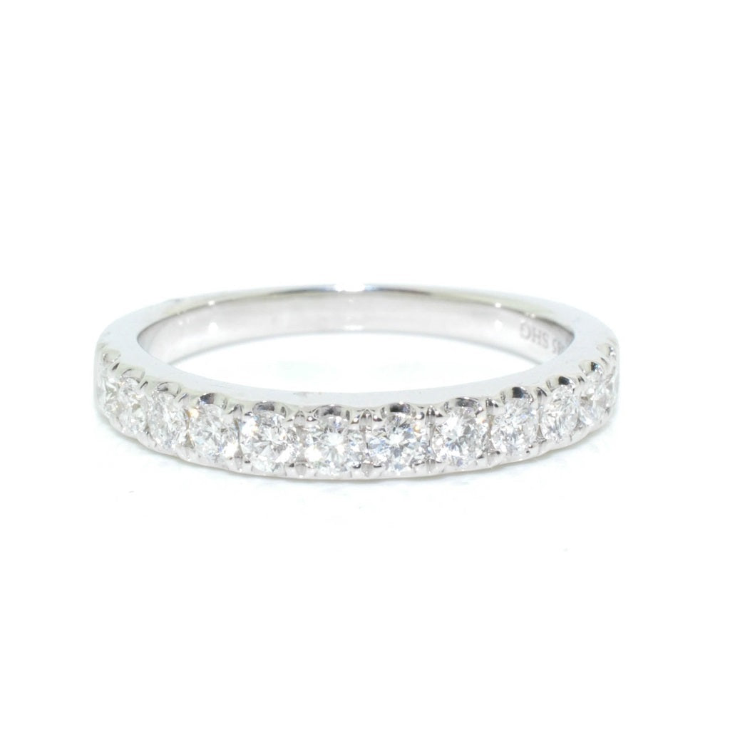 14KT White Gold 0.54CTW Diamond Band.