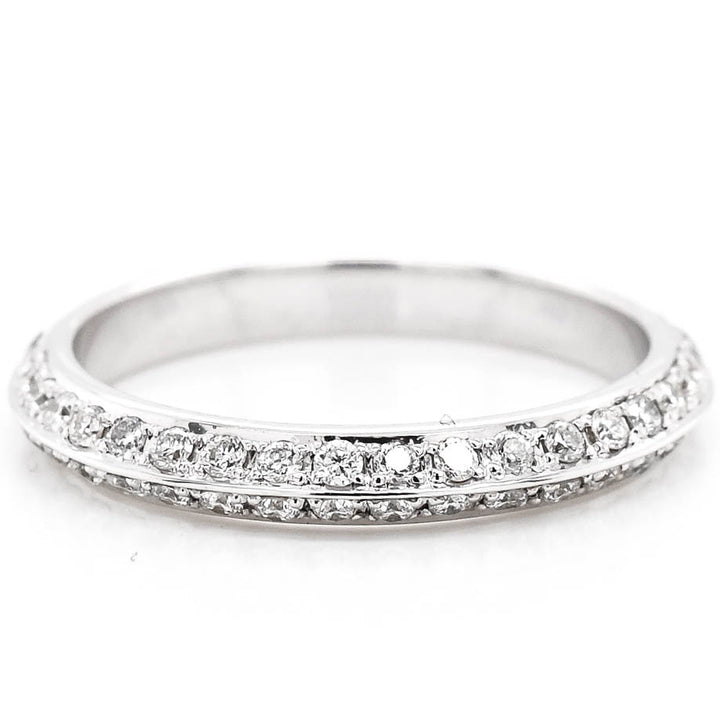 14KT White Gold 0.42CTW SI F-G Colour Diamond Eternity Wedding Band.