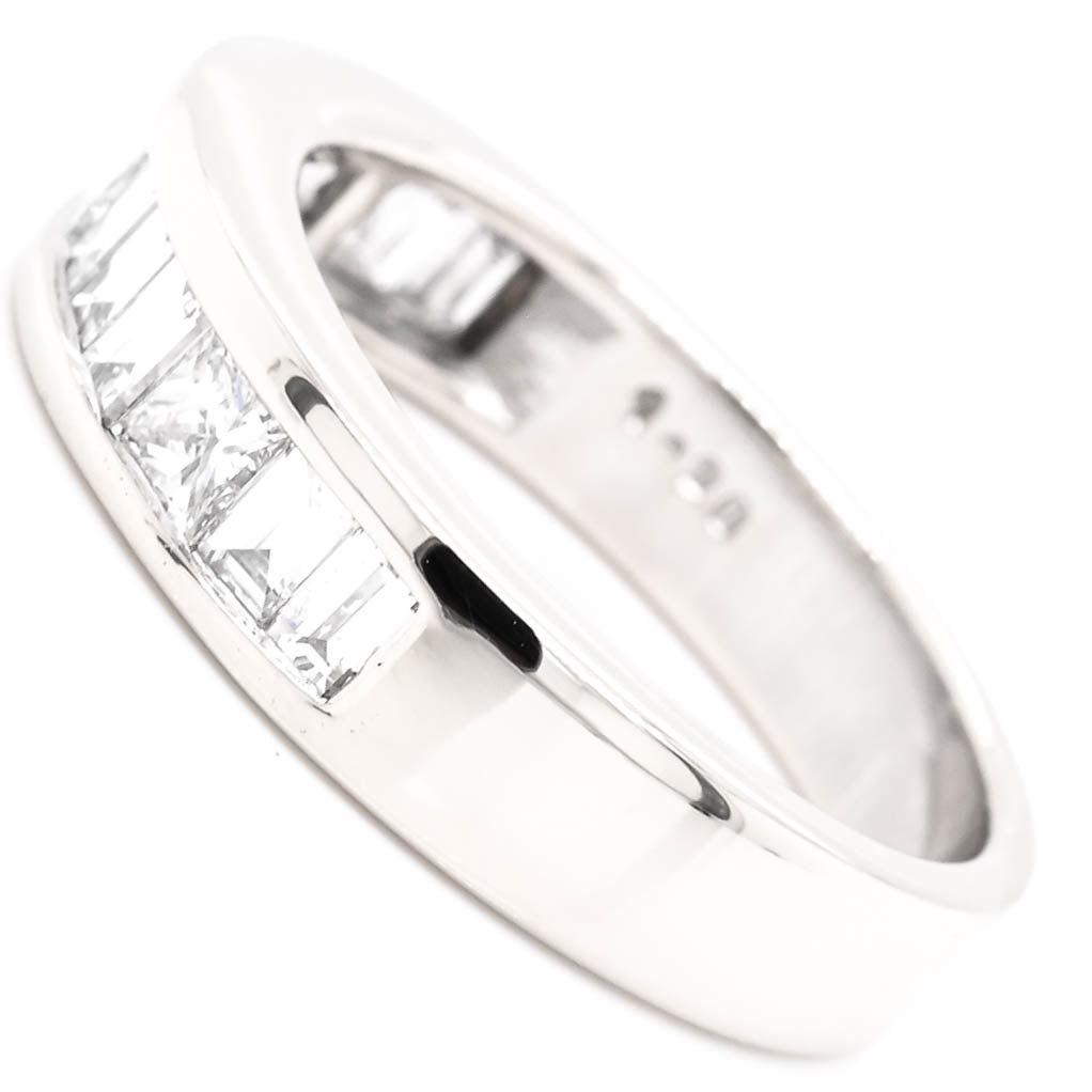 18KT White Gold 1.20CTW Diamond Channel Set Wedding Band.