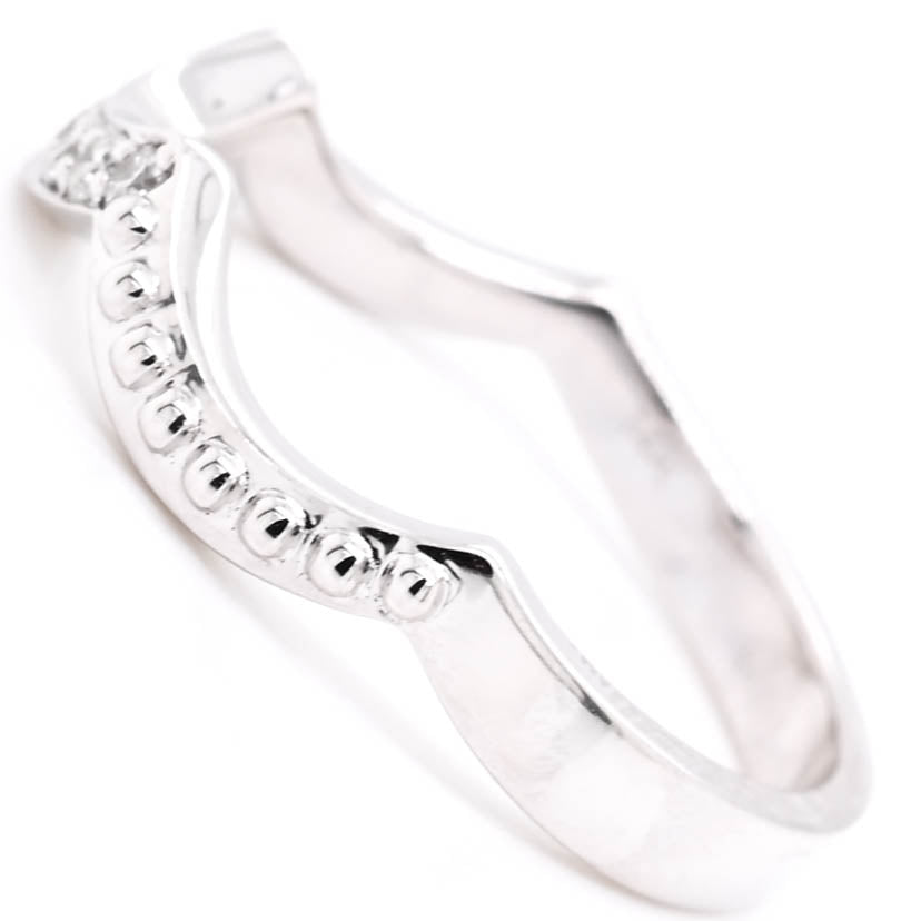 14KT White Gold 0.13CTW Diamond Band.