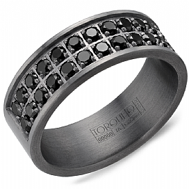 Torque & Tantalum 1.59 CTW Diamond Wedding Band.