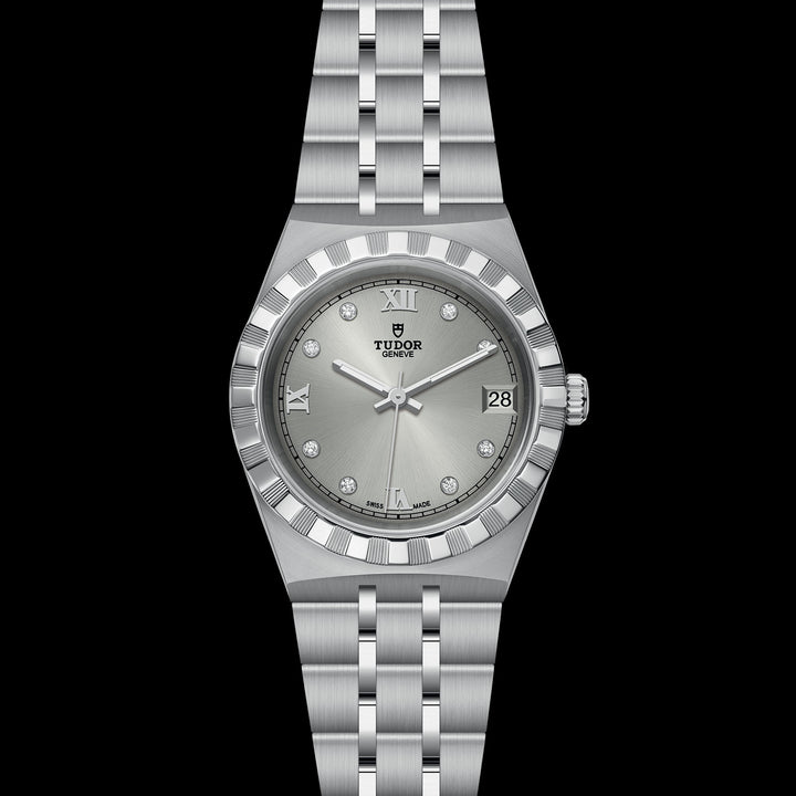 Tudor Royal Watch - M28400-0002 - 34mm steel case, Diamond-set dia