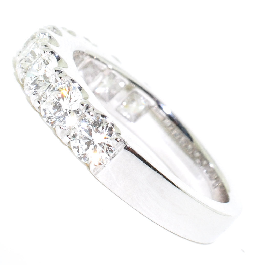 14KT White Gold 1.50CTW I1 G-H Colour Diamond Wedding Band.