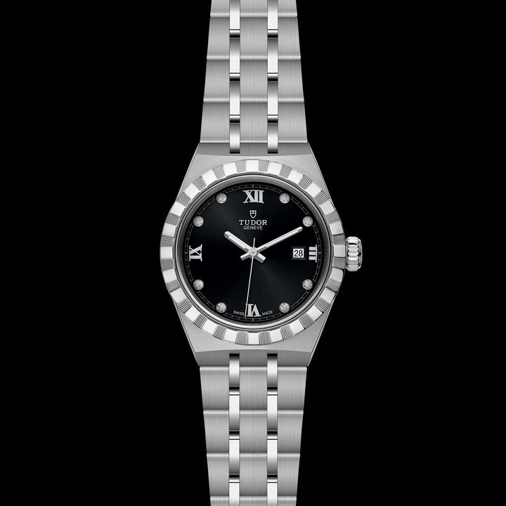 Tudor Royal Watch - M28300-0004 - 28mm steel case, Diamond-set dial