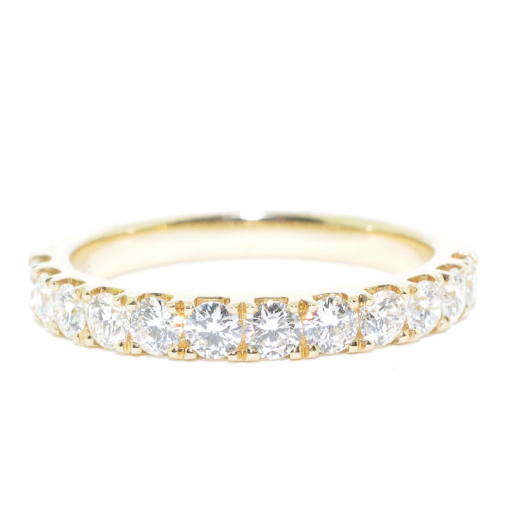 14KT Yellow Gold 0.75CTW Diamond Wedding Band.