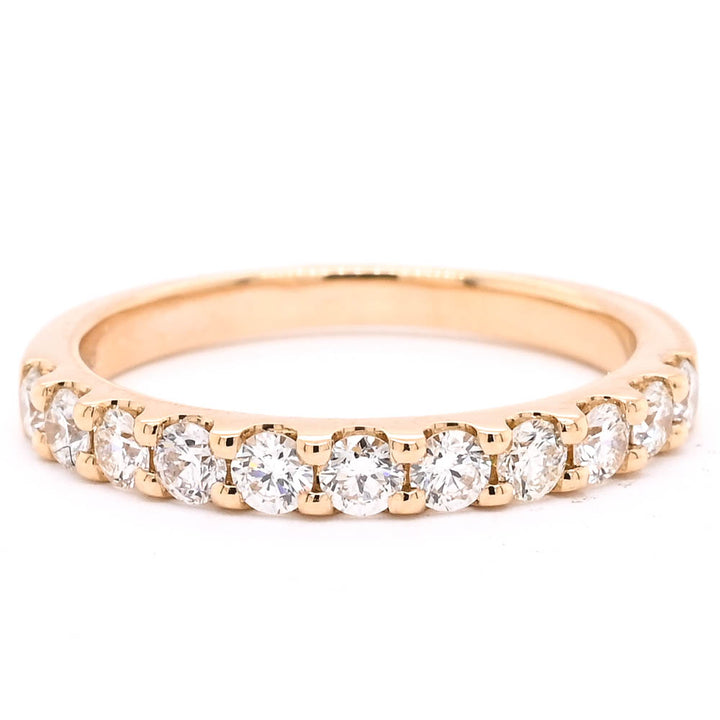 14KT Yellow Gold 0.72CTW Diamond Wedding Band.