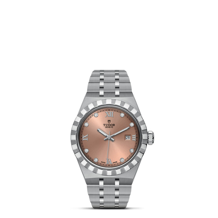 Tudor Royal Watch - M28300-0010 - 28mm steel case, Salmon dial