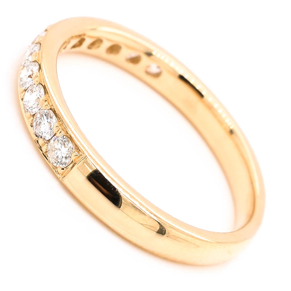 14KT Yellow Gold 0.40CTW Diamond Wedding Band.