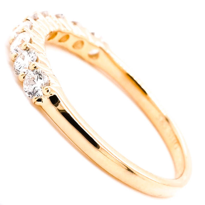 14KT Yellow Gold 0.70CTW Diamond Wedding Band.