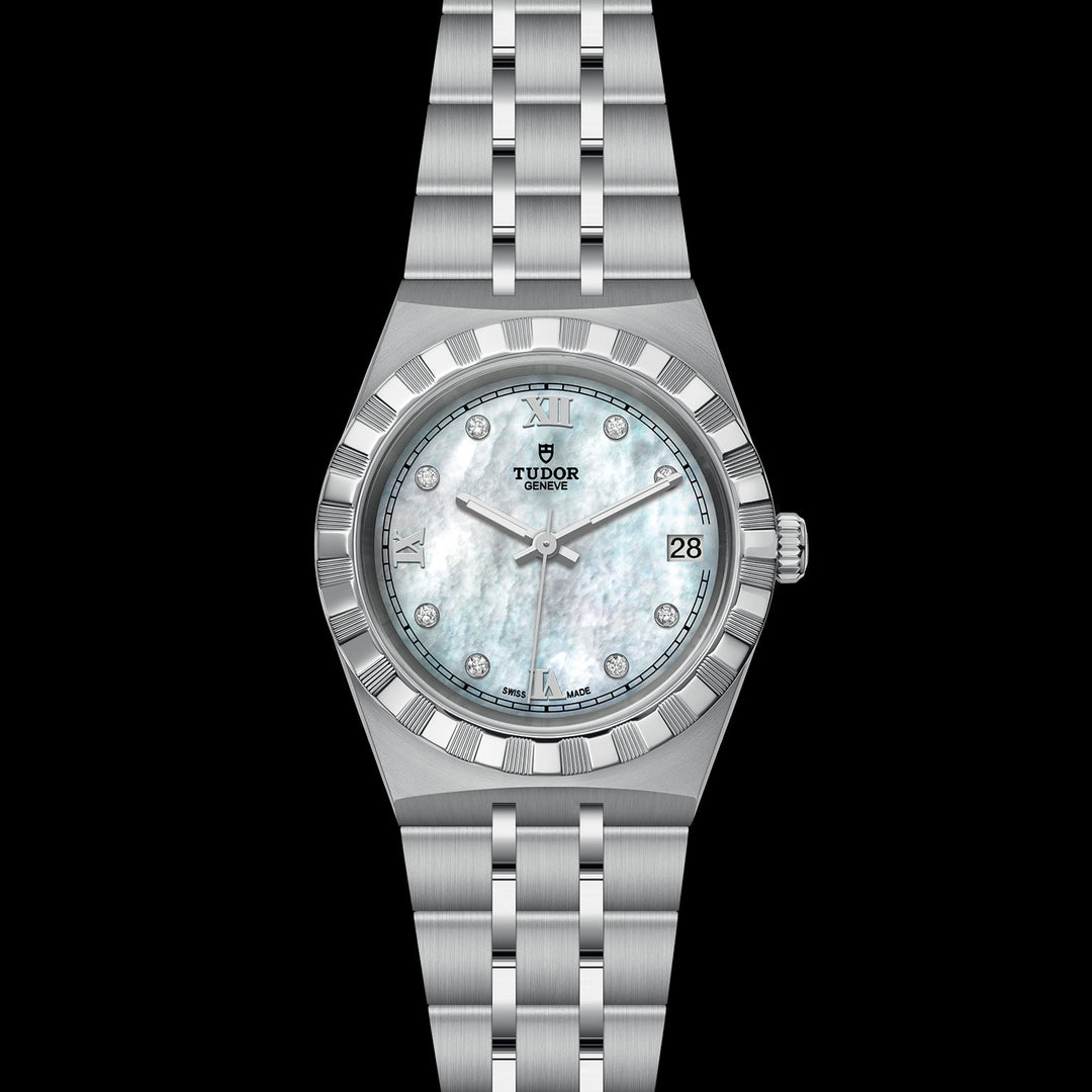 Tudor Royal Watch - M28400-0005 - 34mm steel case, Diamond-set dial