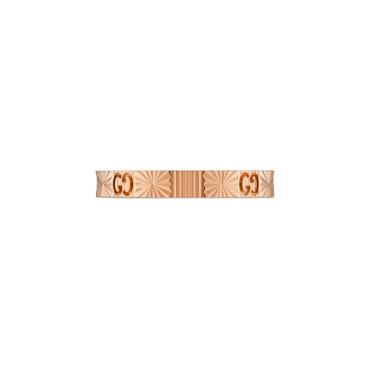 Gucci 18KT Rose Gold 0.03CTW VVS G-H Colour Diamond Iconoic Heart Ring.
