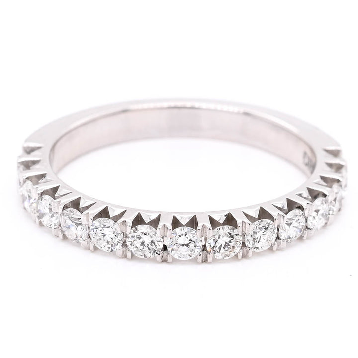 14KT White Gold 0.58CTW Diamond Wedding Band.