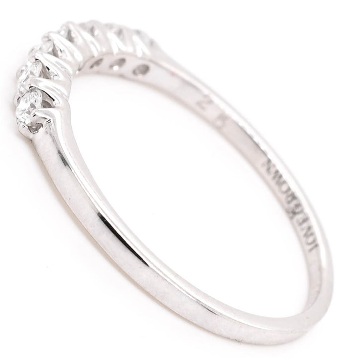 14KT White Gold 0.25CTW VS F-G Colour Round Brilliant Lab Grown Diamond Wedding Band.