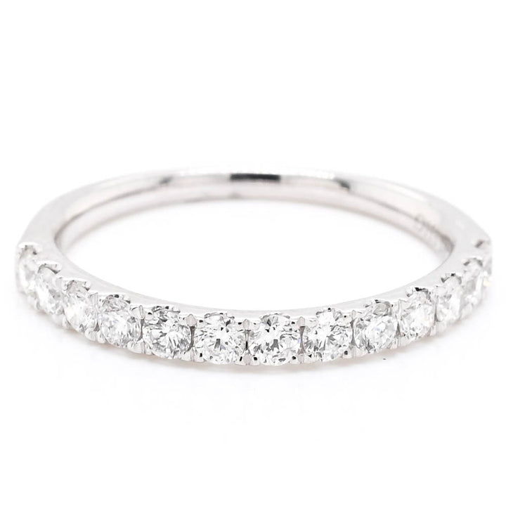 14KT White Gold 0.51CTW Diamond Wedding Band.