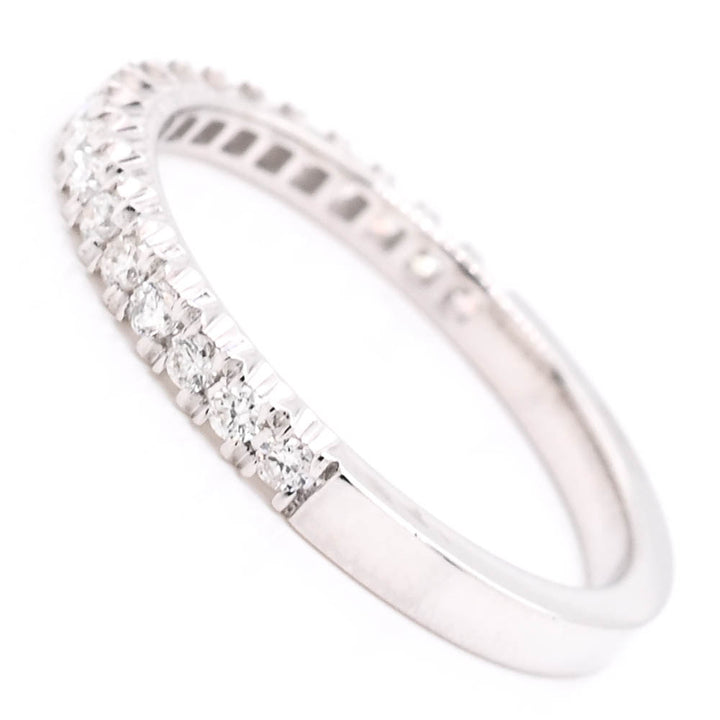 14KT White Gold 0.26CTW Diamond Wedding Band.