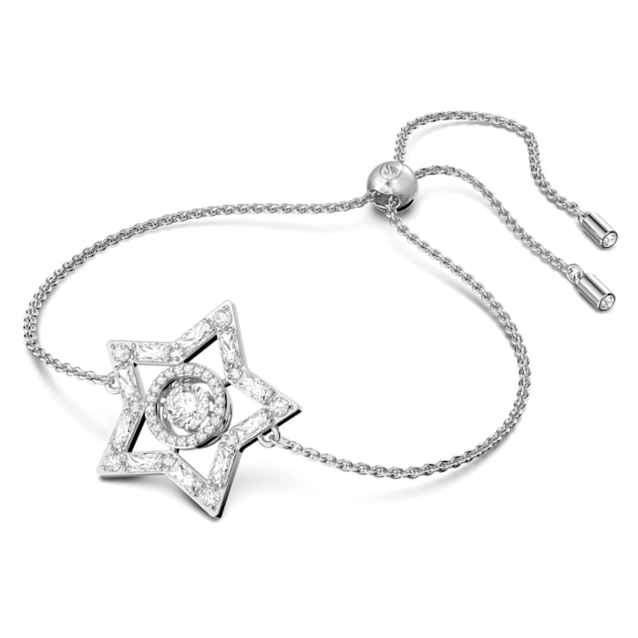 Swarovski Stella braceletWhite, Rhodium plated.