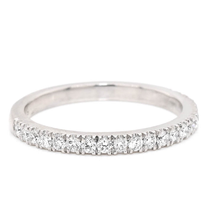 Platinum 0.30CTW VS-SI F-G Colour Claw Set Diamond Wedding Band.