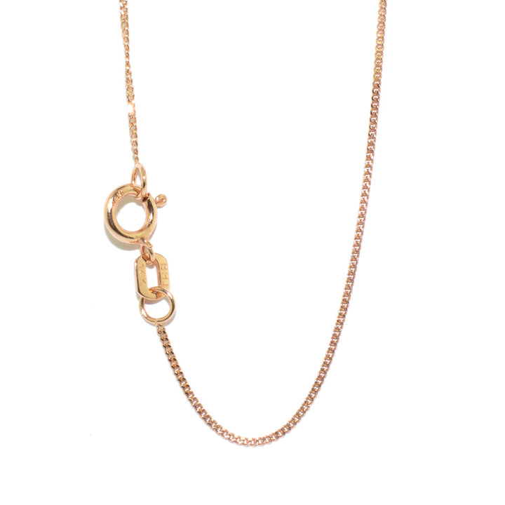 10KT Rose Gold 16" 1MM Box Chain.