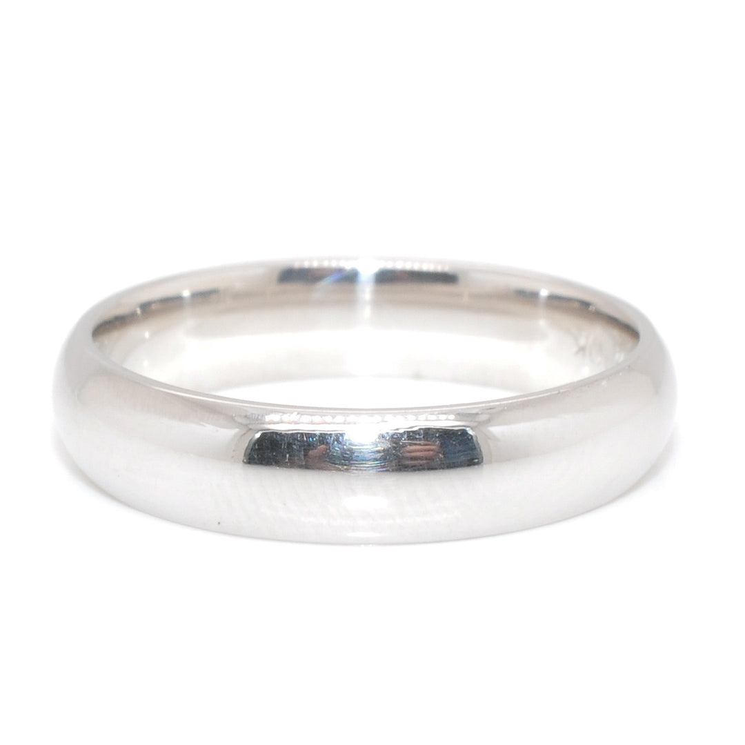 10KT White Gold 4MM Wedding Band.