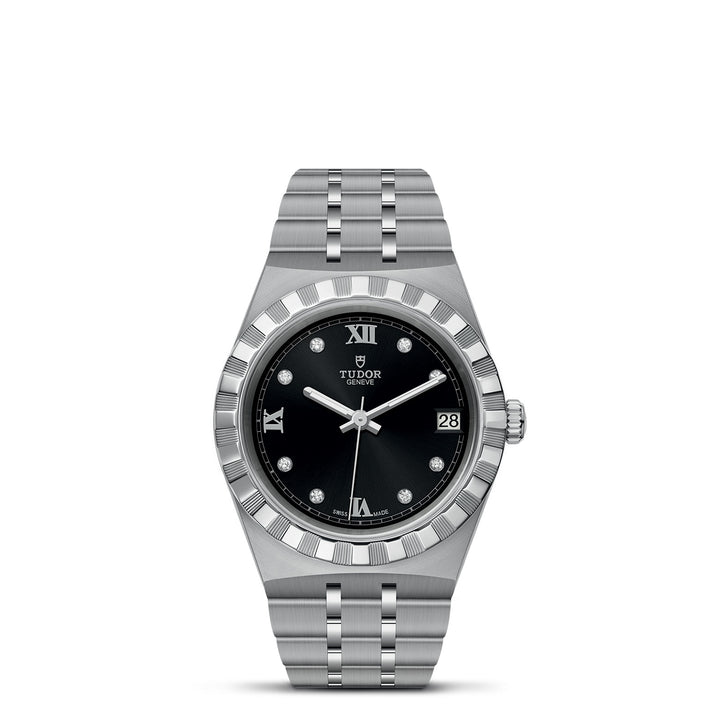 Tudor Royal Watch - M28400-0004 - 34mm steel case, Diamond-set dial