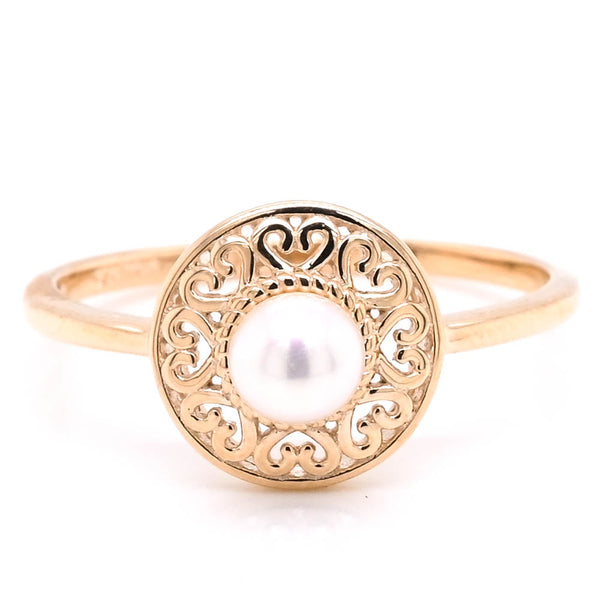 Bridge Collection 9.0-10.0 mm Freshadama Pearl Ring 14K Yellow Gold / 5 by Pearl Paradise